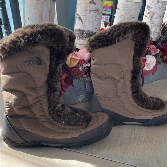 💙 The North Face Women's Goosedown Brown Winter Boots - Picture 6 of 8